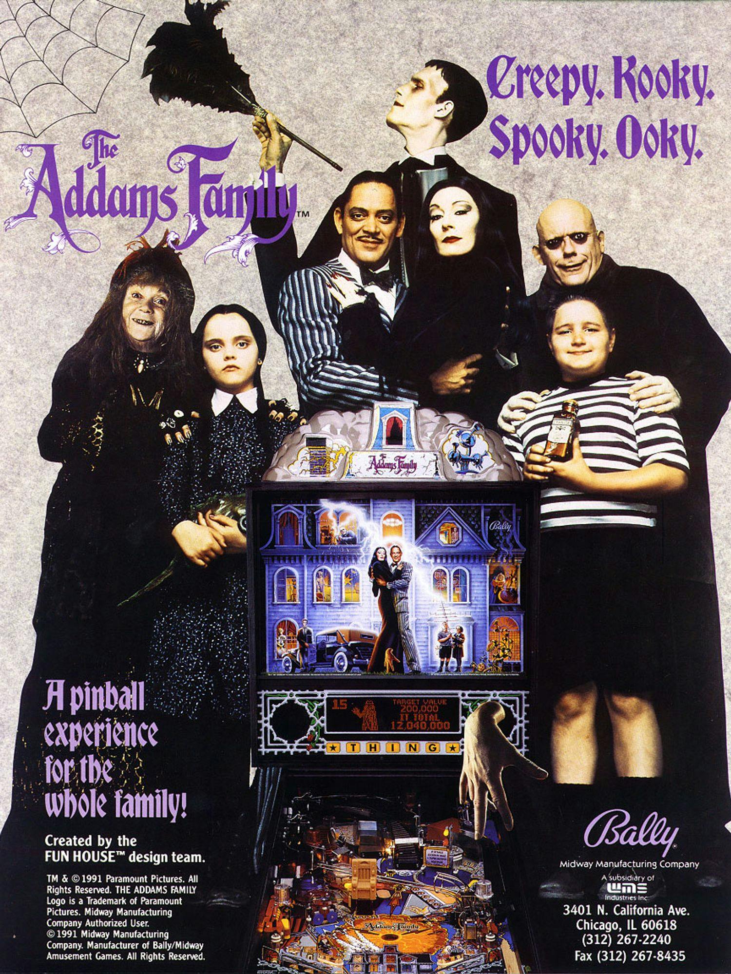 Addams Family Flyer Vorderseite