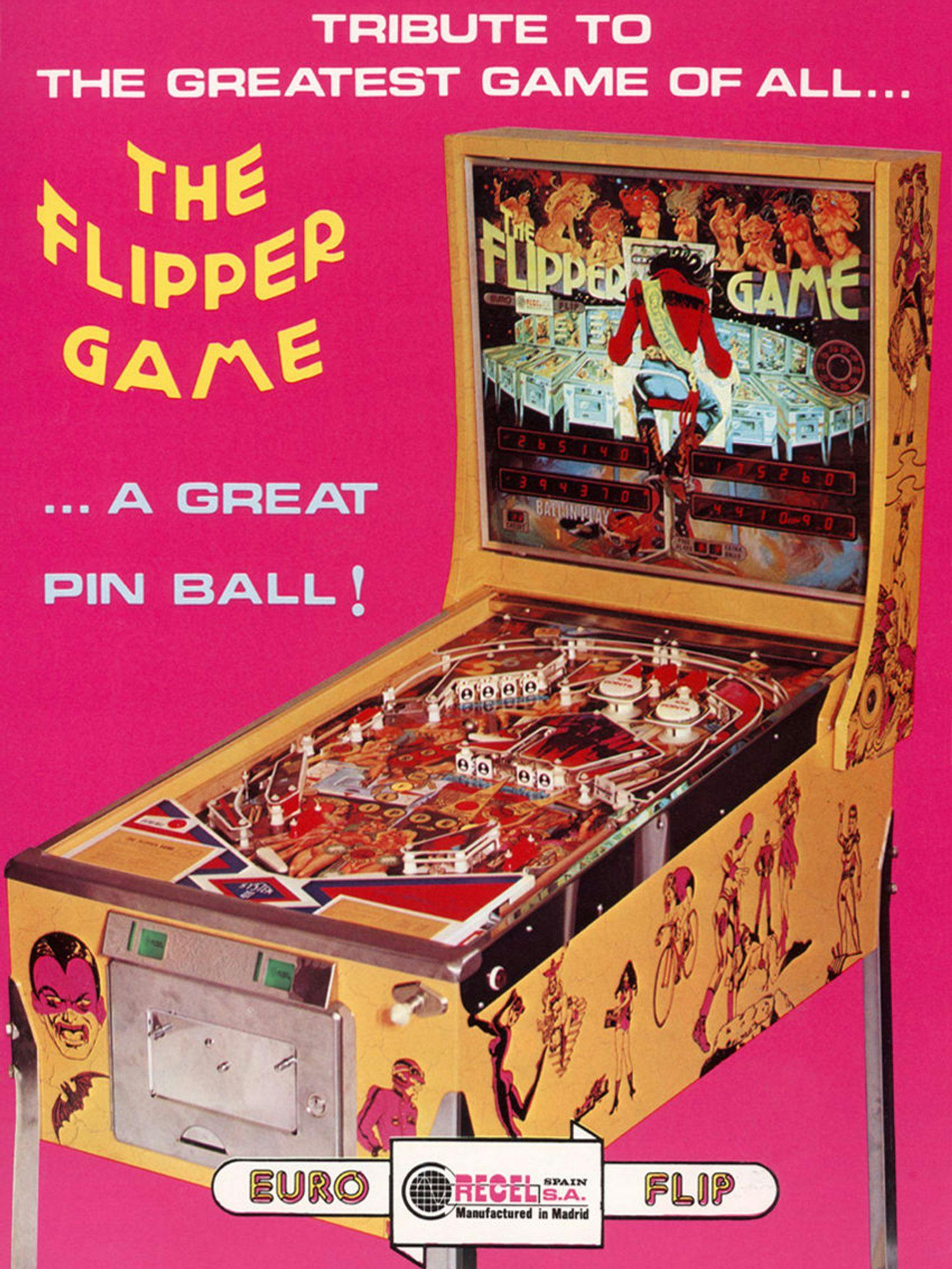 The Flipper Game Flyer front